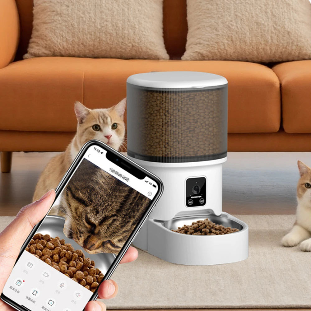 Distributeur automatique intelligent pour animaux – 4L WiFi + Caméra HD
