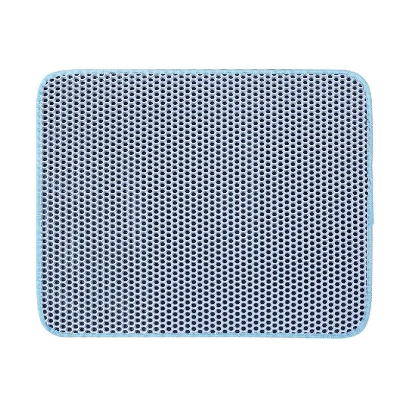 Tapis de Litière pour Chat – Double Couche Imperméable, Antidérapant & Lavable